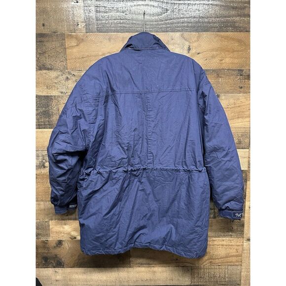 Vintage Triple FAT Goose‎ Navy Blue Down Puffer Parka Jacket Men's Size Medium - Picture 7 of 9
